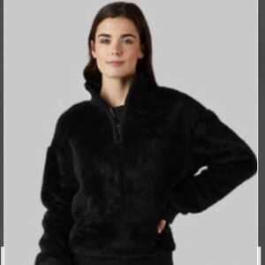 32 Degrees Women's Black Teddy Jacket